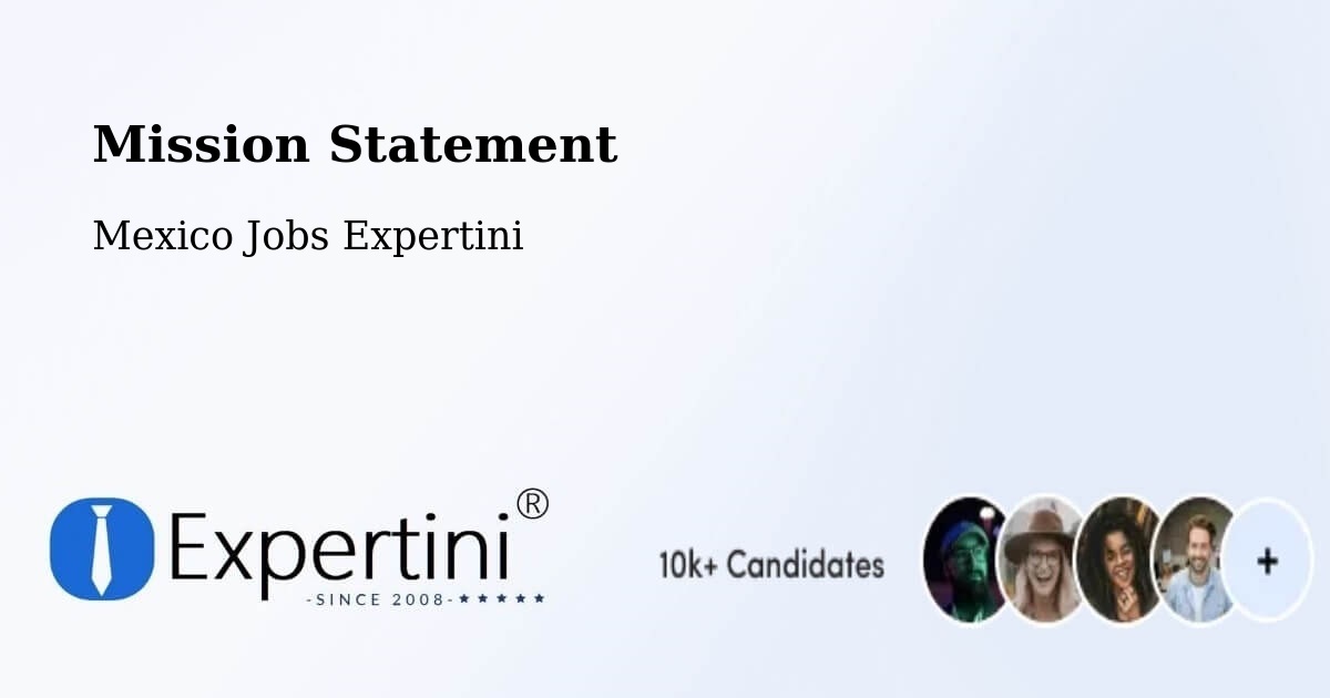 Corporate Mission – Texcapa - Mexico Jobs Expertini